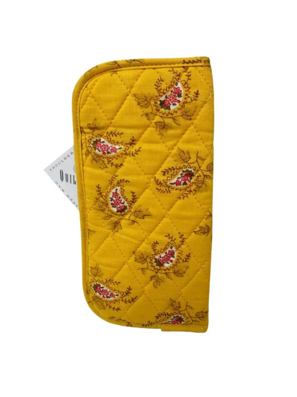 Quilted Keepers Eyeglass Cases Pair French Country Floral Red Yellow